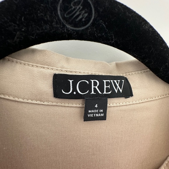 J. Crew Tie-Waist Shirtdress in Stretch Twill Size 4 - Picture 5 of 11